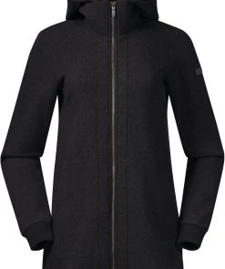 Bergans Oslo Wool Jas Dames, Zwart