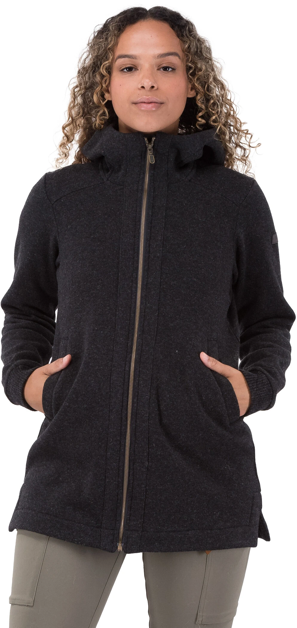 Bergans Oslo Wool Jas Dames, Zwart 4 Bergans Oslo Wool Jas Dames, Zwart - Afbeelding 2