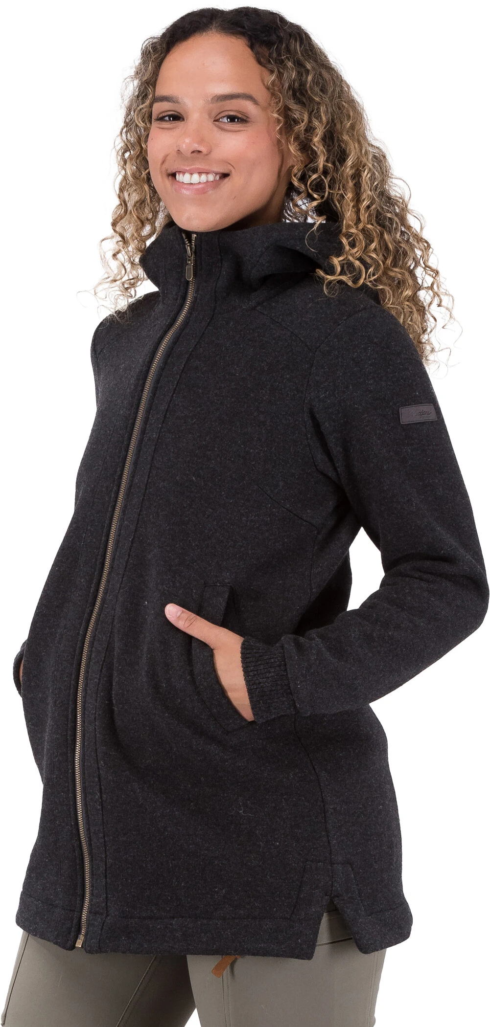 Bergans Oslo Wool Jas Dames, Zwart 5 Bergans Oslo Wool Jas Dames, Zwart - Afbeelding 3