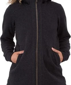 Bergans Oslo Wool Jas Dames, Zwart 11 Bergans Oslo Wool Jas Dames, Zwart -TROLLKIDS Shop bergans oslo wool coat women solid charcoal 5