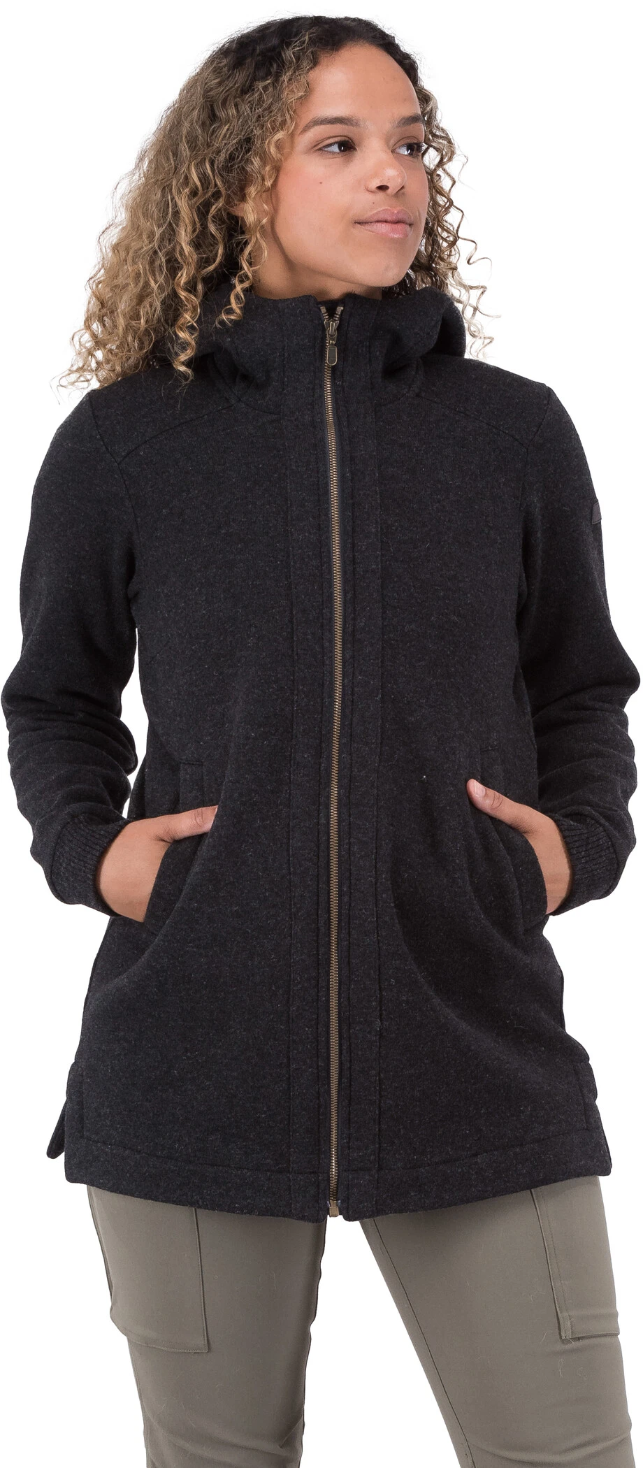 Bergans Oslo Wool Jas Dames, Zwart 7 Bergans Oslo Wool Jas Dames, Zwart - Afbeelding 5