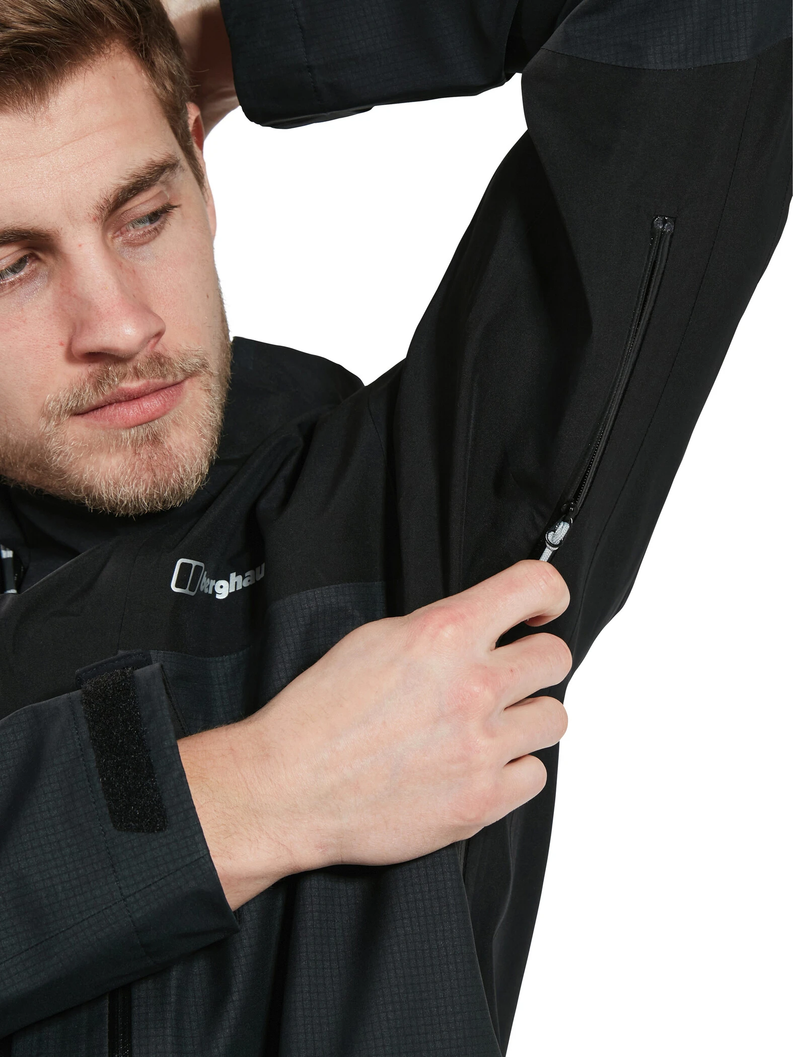 Berghaus Ridgemaster 3L Shell Jacket Men, Zwart 14 Berghaus Ridgemaster 3L Shell Jacket Men, Zwart - Afbeelding 12