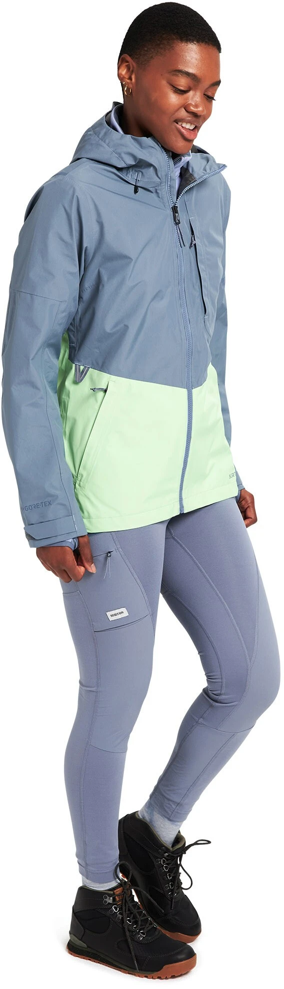 Burton Multipath Shell Jacket Gore-Tex Women, Grijs/groen 5 Burton Multipath Shell Jacket Gore-Tex Women, Grijs/groen - Afbeelding 3