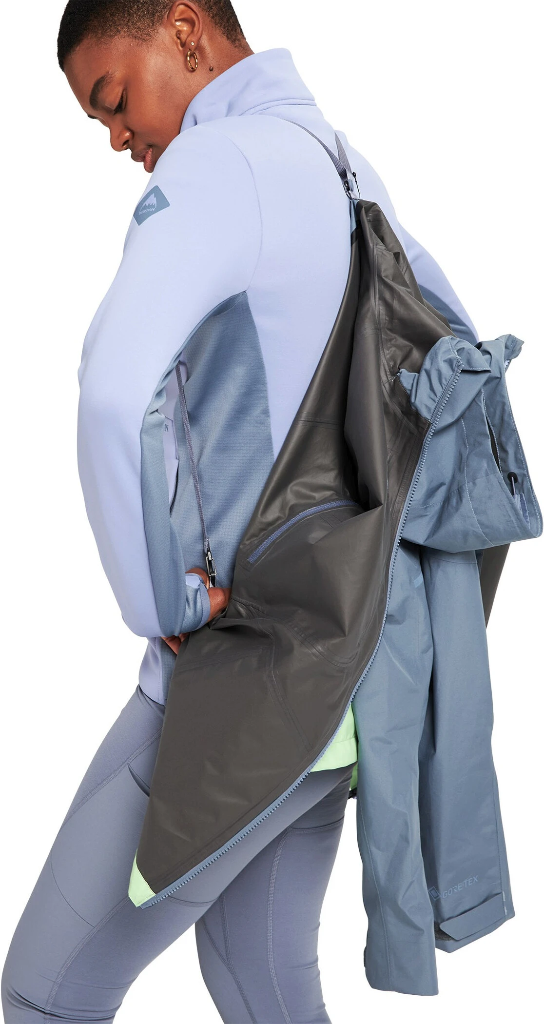 Burton Multipath Shell Jacket Gore-Tex Women, Grijs/groen 11 Burton Multipath Shell Jacket Gore-Tex Women, Grijs/groen - Afbeelding 9