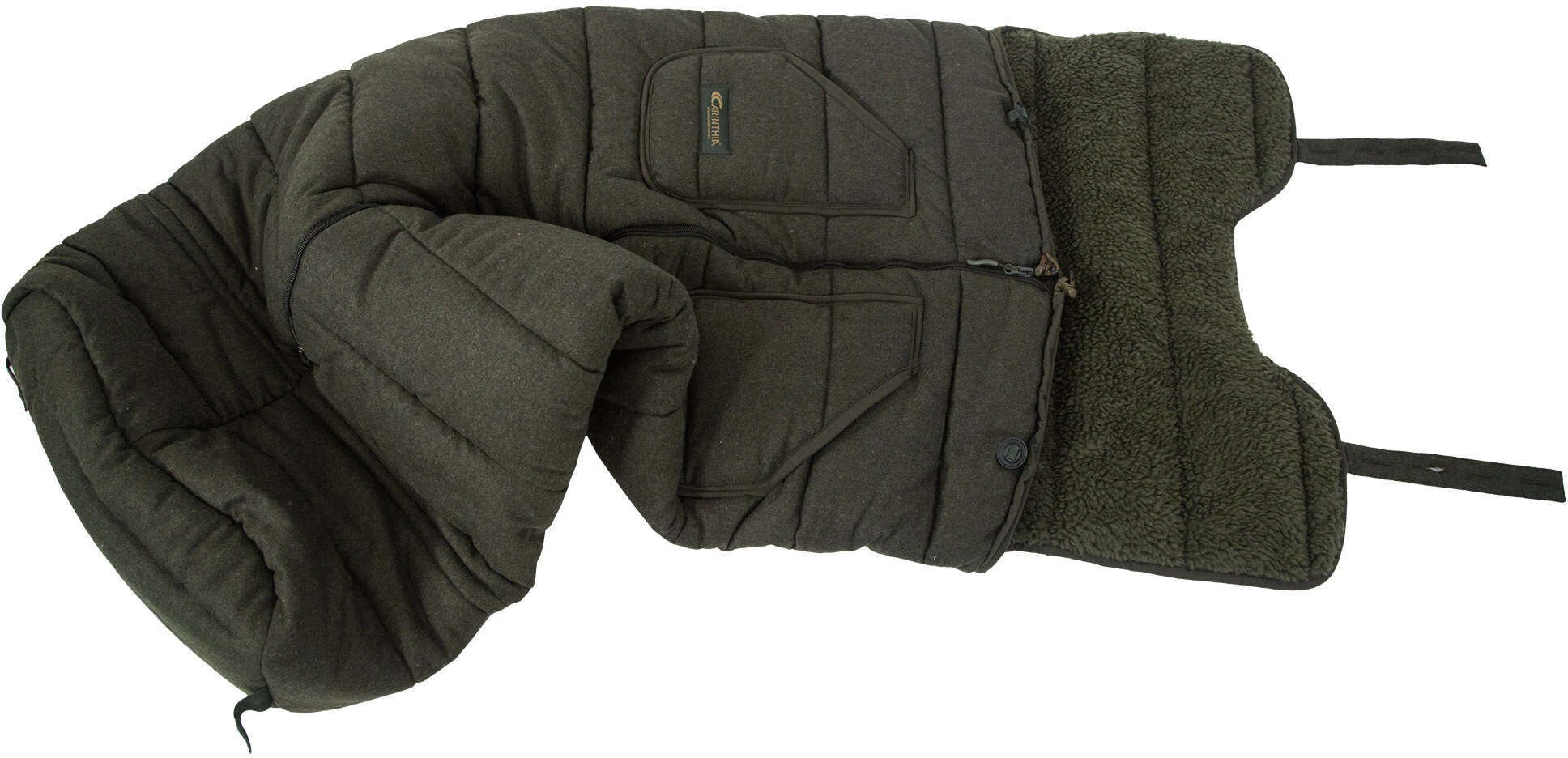 Carinthia Loden Hunting Stand Suit With Synthetic Fur, Olijf 4 Carinthia Loden Hunting Stand Suit With Synthetic Fur, Olijf - Afbeelding 2