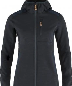Fjällräven Fjällräven Keb Fleece Hoodie Women, Blauw