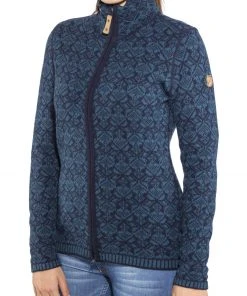 TROLLKIDS Shop -TROLLKIDS Shop fjaellraeven snow cardigan women storm 1