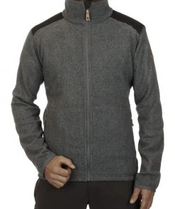 Fjällräven Fjällräven Sten Fleece Jas Heren, Olijf -TROLLKIDS Shop fjaellraeven sten fleece jacket men dark grey 2