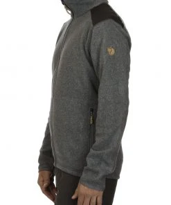Fjällräven Fjällräven Sten Fleece Jas Heren, Olijf -TROLLKIDS Shop fjaellraeven sten fleece jacket men dark grey 4
