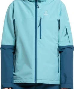 Haglöfs Haglöfs Gondol Insulated Jacket Women, Blauw -TROLLKIDS Shop hagloefs gondol insulated jacket women dark ocean frost blue 3