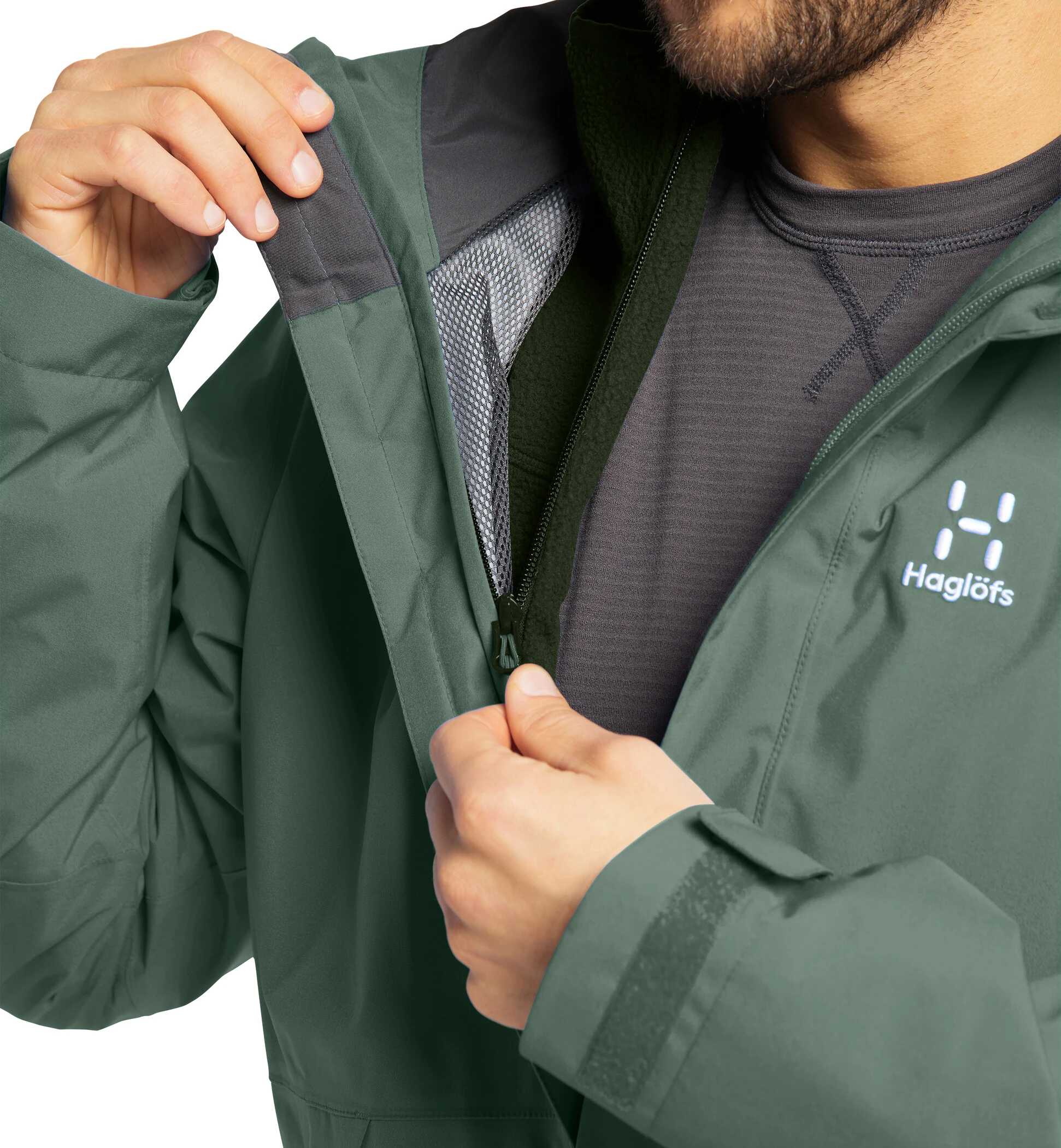 Haglöfs Haglöfs Stuga 3in1 Jacket Men, Zwart 5 Haglöfs Haglöfs Stuga 3in1 Jacket Men, Zwart - Afbeelding 3