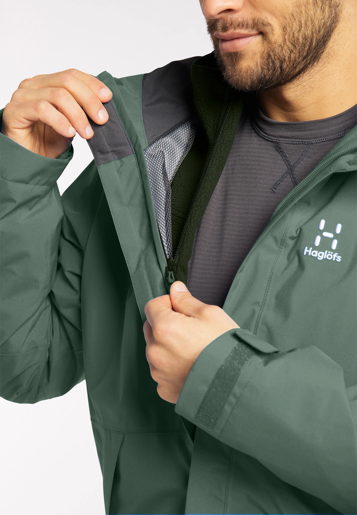 Haglöfs Haglöfs Stuga 3in1 Jacket Men, Zwart 6 Haglöfs Haglöfs Stuga 3in1 Jacket Men, Zwart - Afbeelding 4