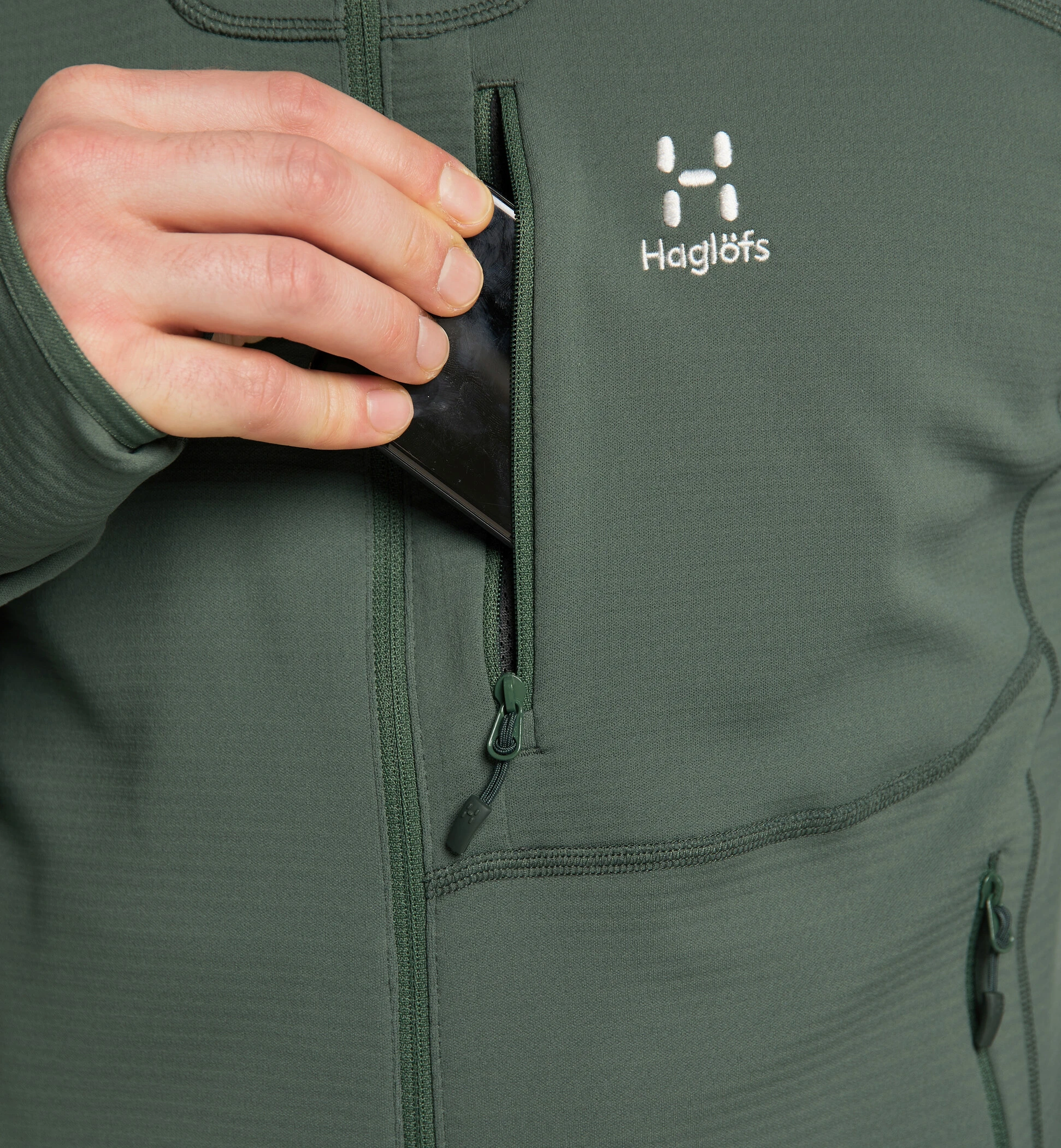 Haglöfs Haglöfs Wool Blend Hood Men, Zwart 9 Haglöfs Haglöfs Wool Blend Hood Men, Zwart - Afbeelding 7