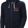 Helly Hansen HH Logo Capuchon Trui Met Doorlopende Rits Heren, Blauw -TROLLKIDS Shop helly hansen hh logo full zip hoodie men navy 1