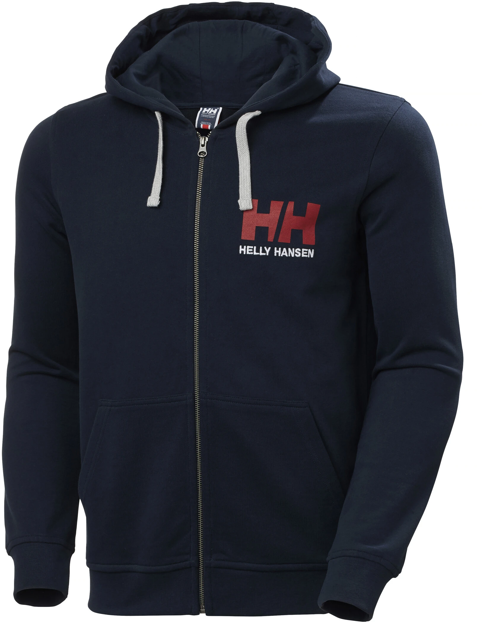 Helly Hansen HH Logo Capuchon Trui Met Doorlopende Rits Heren, Blauw 3 Helly Hansen HH Logo Capuchon Trui Met Doorlopende Rits Heren, Blauw