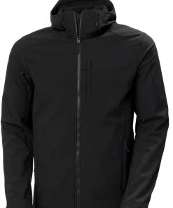 Helly Hansen Paramount Hooded Softshell Jacket Men, Zwart