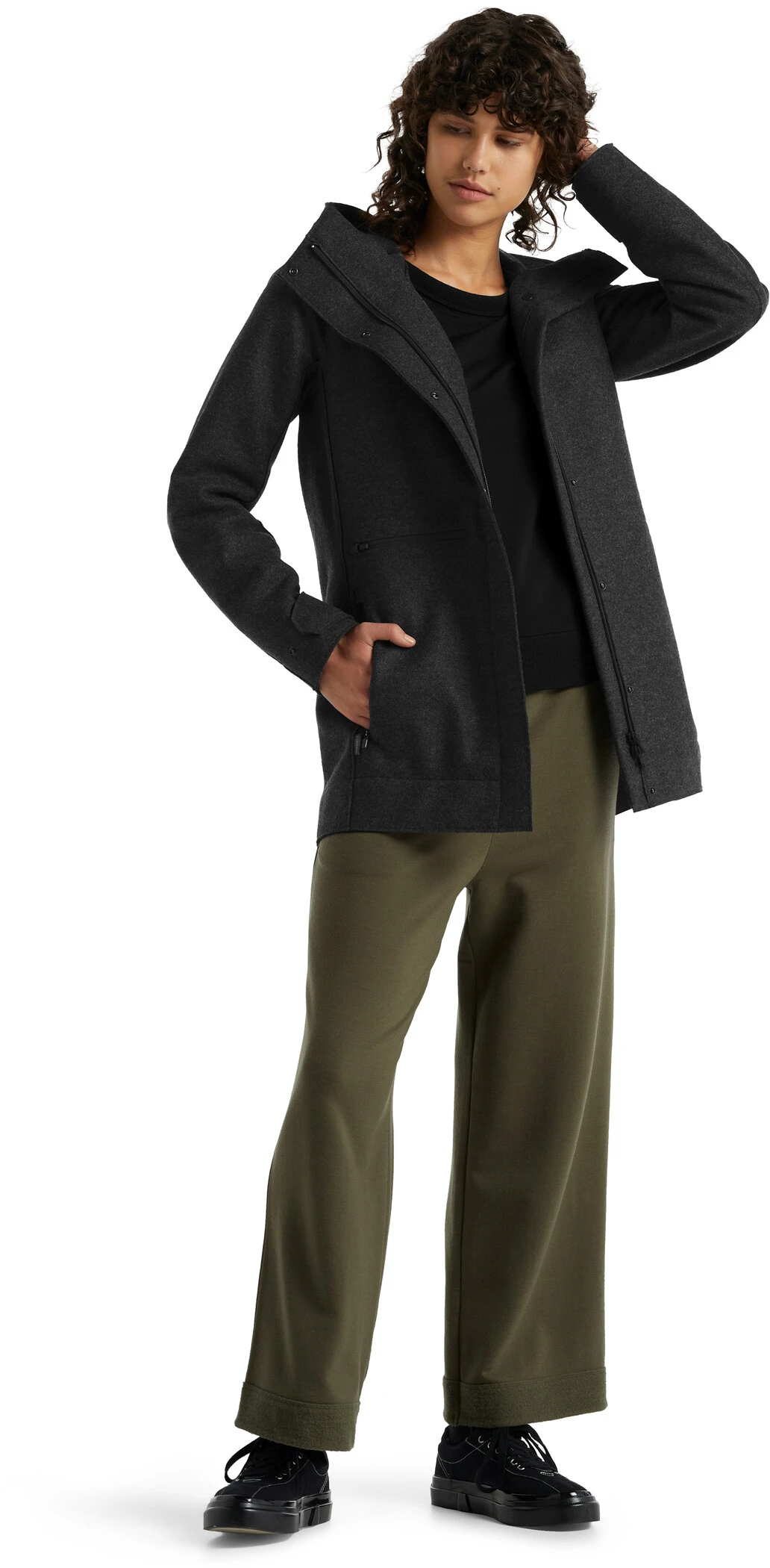 Icebreaker Ainsworth Hooded Jacket Women, Beige 6 Icebreaker Ainsworth Hooded Jacket Women, Beige - Afbeelding 4