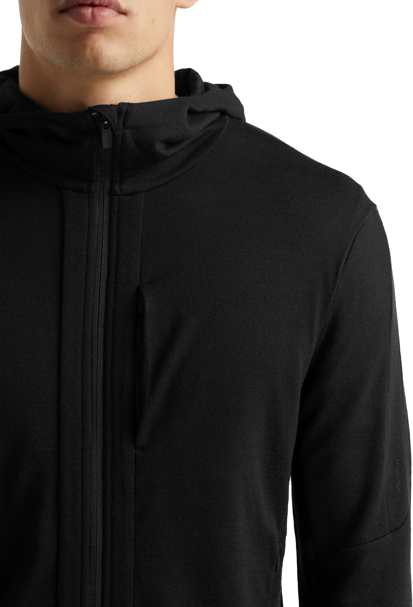 Icebreaker Quantum III LS Zip Hood Jacket Men, Zwart 8 Icebreaker Quantum III LS Zip Hood Jacket Men, Zwart - Afbeelding 6