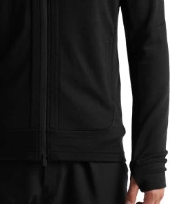 Icebreaker Quantum III LS Zip Hood Jacket Men, Zwart 18 Icebreaker Quantum III LS Zip Hood Jacket Men, Zwart -TROLLKIDS Shop icebreaker quantum iii ls zip hood jacket men black 7