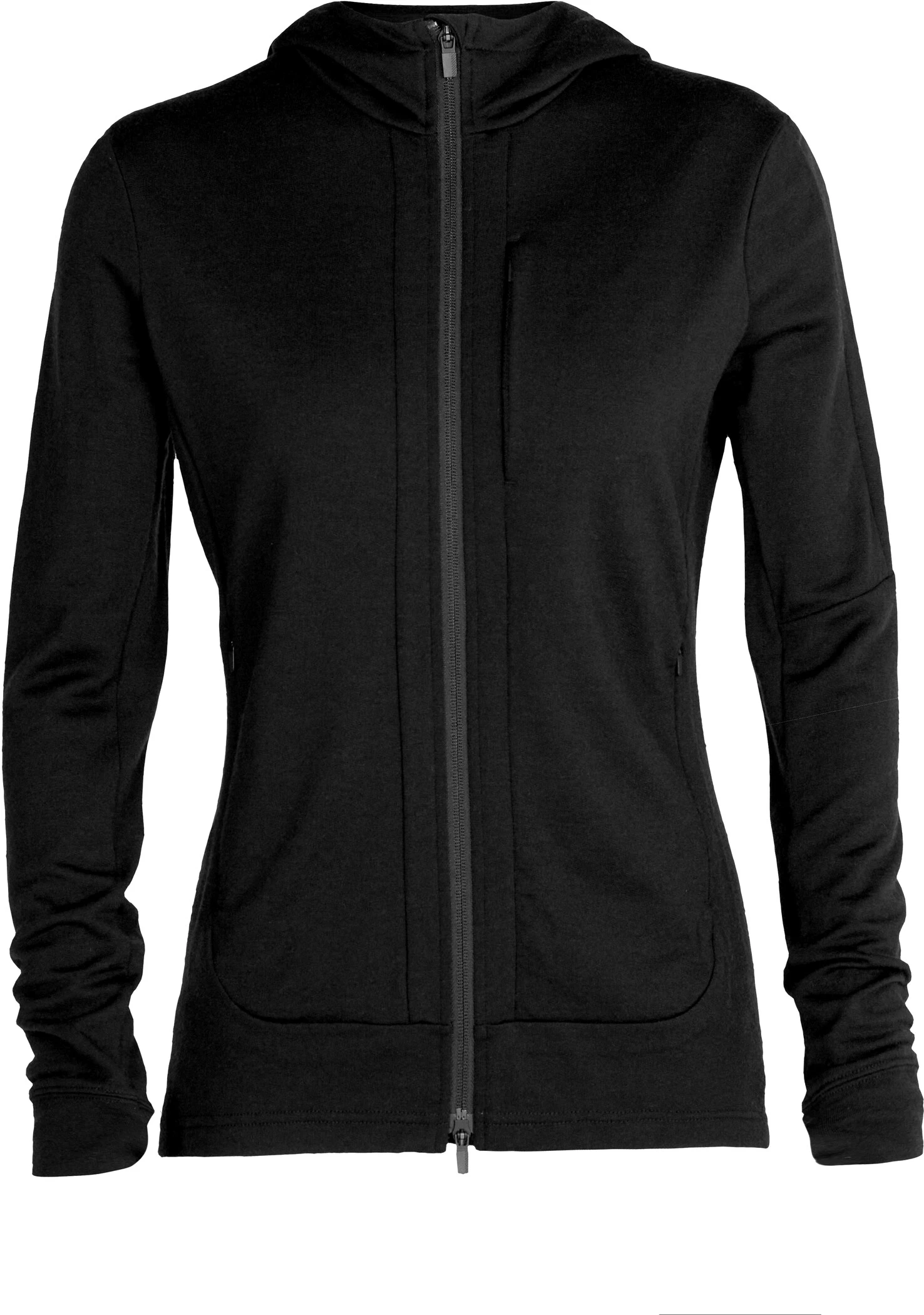 Icebreaker Quantum III LS Zip Hoodie Women, Zwart 3 Icebreaker Quantum III LS Zip Hoodie Women, Zwart