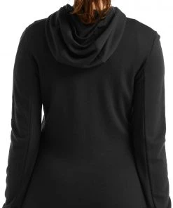 Icebreaker Quantum III LS Zip Hoodie Women, Zwart 10 Icebreaker Quantum III LS Zip Hoodie Women, Zwart -TROLLKIDS Shop icebreaker quantum iii ls zip hoodie women black 3