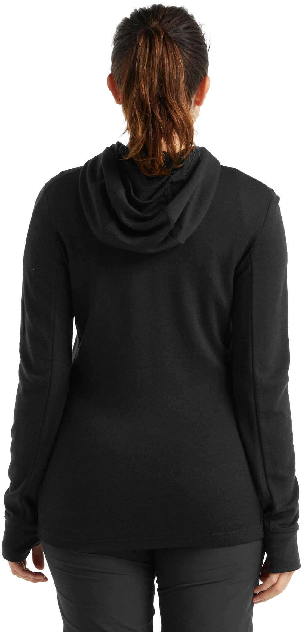 Icebreaker Quantum III LS Zip Hoodie Women, Zwart 5 Icebreaker Quantum III LS Zip Hoodie Women, Zwart - Afbeelding 3