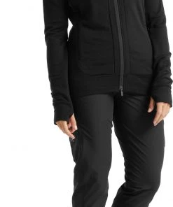 Icebreaker Quantum III LS Zip Hoodie Women, Zwart 11 Icebreaker Quantum III LS Zip Hoodie Women, Zwart -TROLLKIDS Shop icebreaker quantum iii ls zip hoodie women black 4