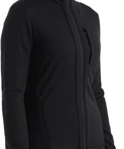 Icebreaker Quantum III LS Zip Jacket Women, Zwart -TROLLKIDS Shop icebreaker quantum iii ls zip jacket women black 2