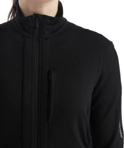Icebreaker Quantum III LS Zip Jacket Women, Zwart -TROLLKIDS Shop icebreaker quantum iii ls zip jacket women black 5