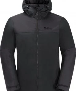 Jack Wolfskin Jasper Insulated Jacket Men, Zwart