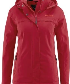 Maier Sports Lisbon Jacket Women, Rood