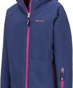 Marmot Refuge Jacket Girls, Blauw/roze -TROLLKIDS Shop marmot refuge jacket girls arctic navy 2