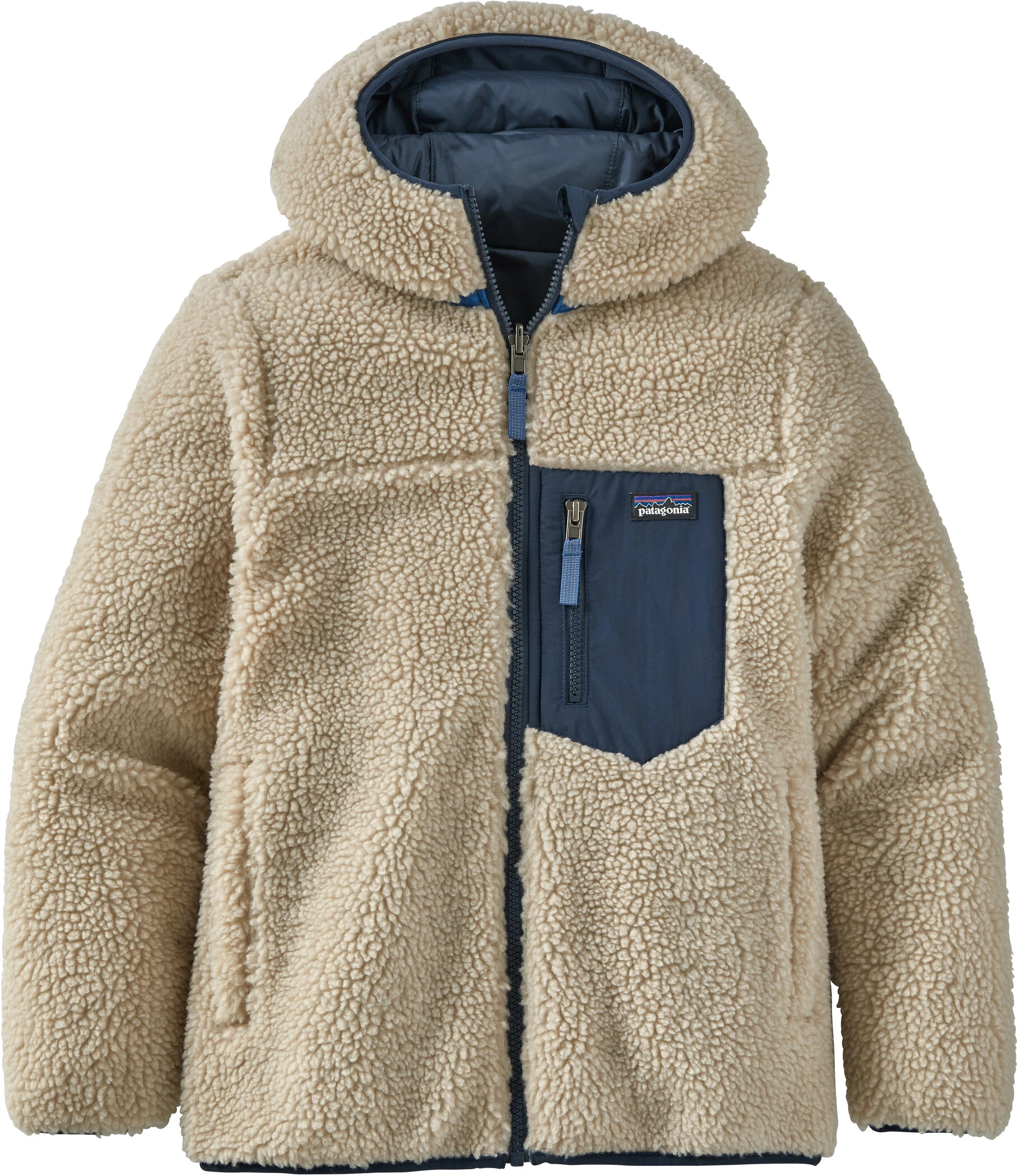 Patagonia Ready Freddy Reversible Hoody Boys, Olijf/beige 4 Patagonia Ready Freddy Reversible Hoody Boys, Olijf/beige - Afbeelding 2