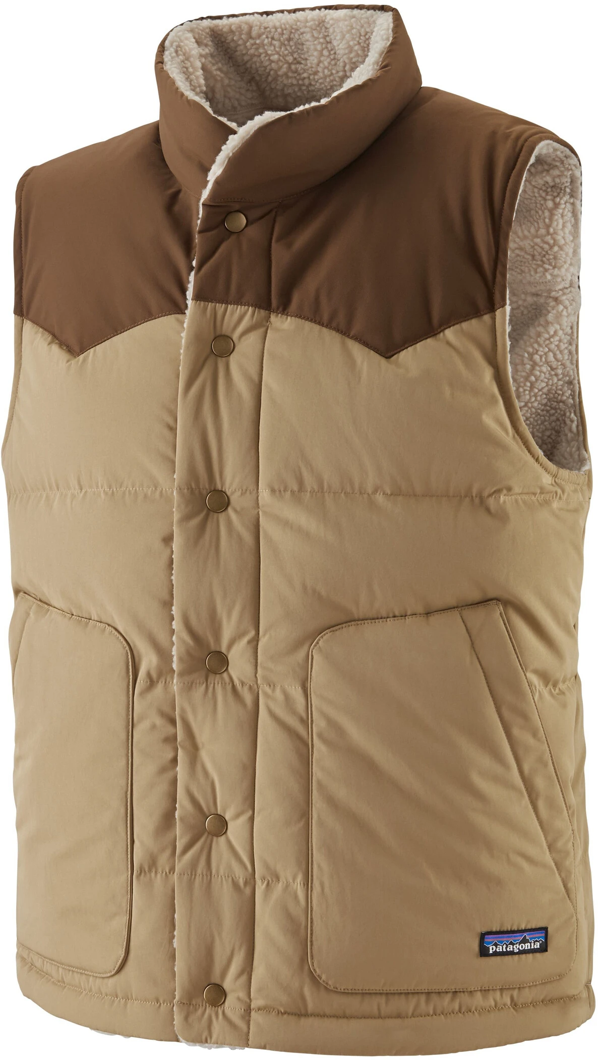 Patagonia Reversible Bivy Donsvest Heren, Beige 5 Patagonia Reversible Bivy Donsvest Heren, Beige - Afbeelding 3