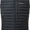 Rab Microlight Vest Men, Zwart
