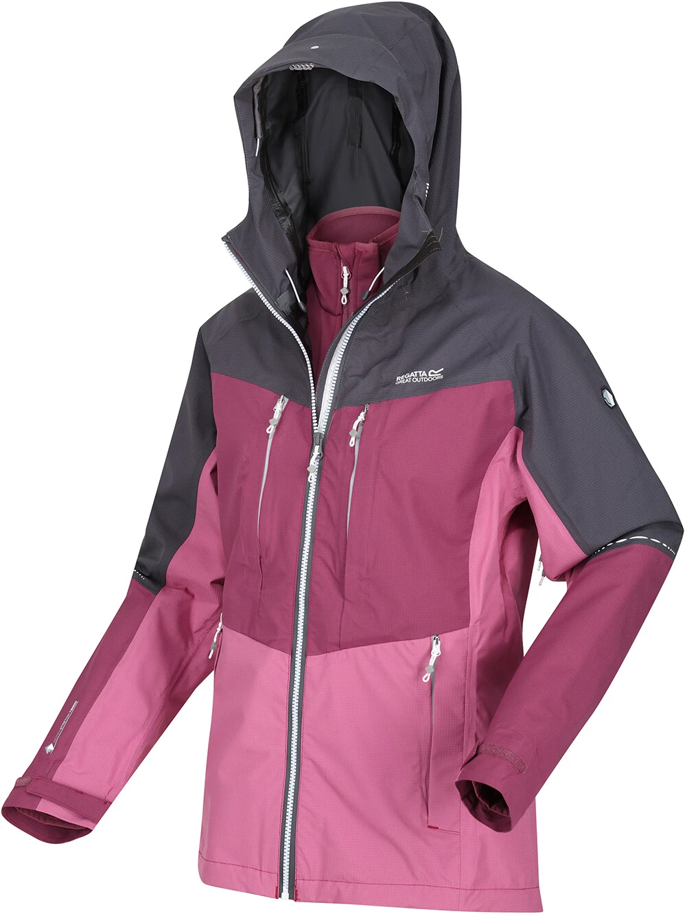 Regatta Carletta VII 3in1 Jacket Women, Roze/zwart 8 Regatta Carletta VII 3in1 Jacket Women, Roze/zwart - Afbeelding 6