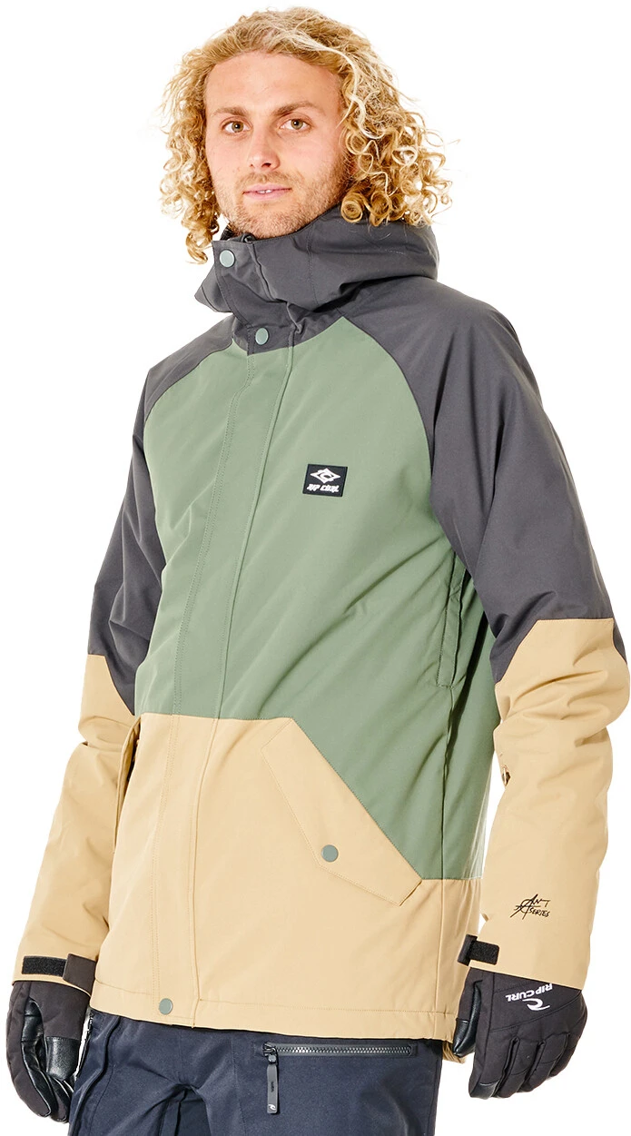 Rip Curl Notch Up Snow Jacket Men, Olijf/beige 4 Rip Curl Notch Up Snow Jacket Men, Olijf/beige - Afbeelding 2