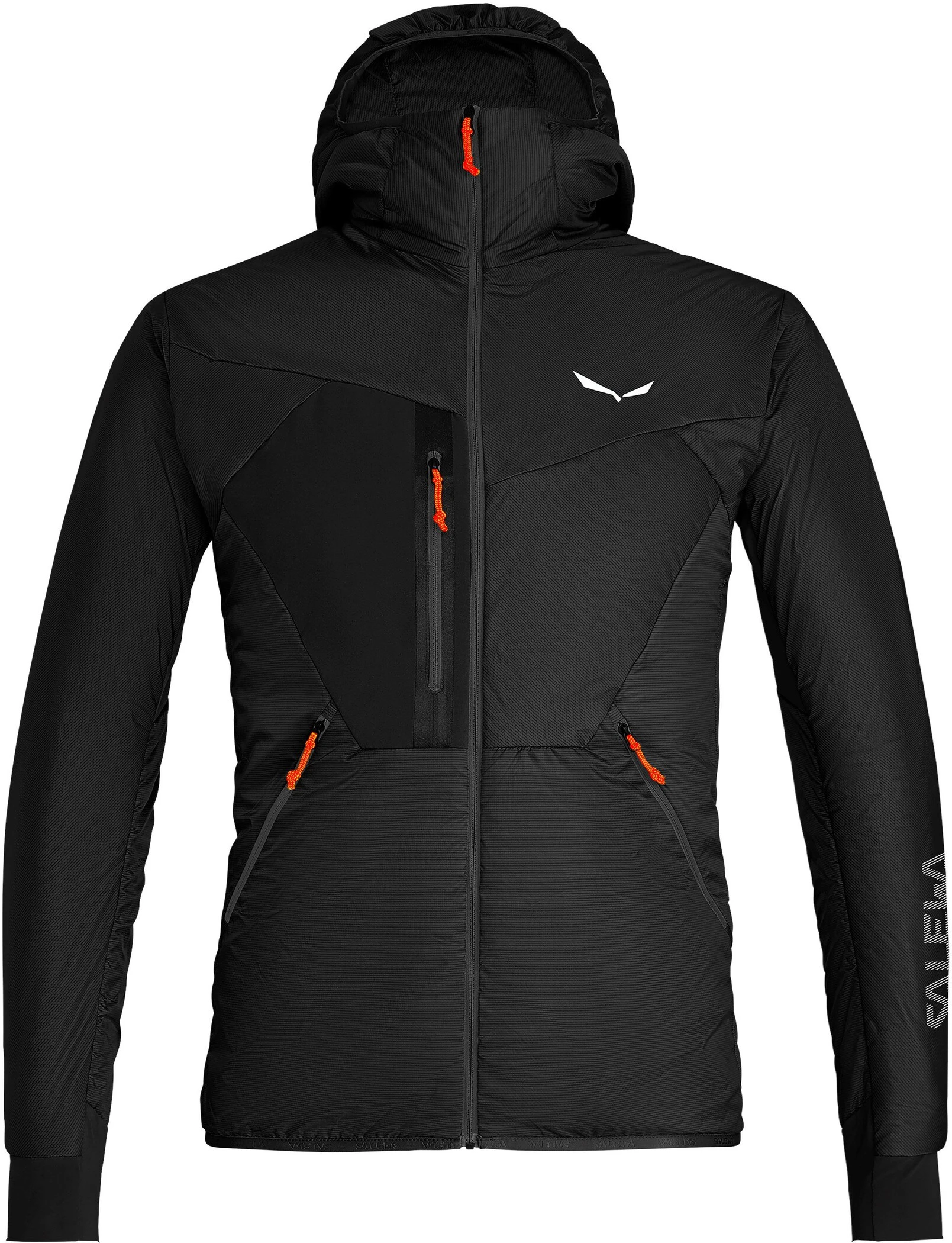 SALEWA Pedroc Hybrid Tirol Wool Hood Jacket Men, Zwart 3 SALEWA Pedroc Hybrid Tirol Wool Hood Jacket Men, Zwart