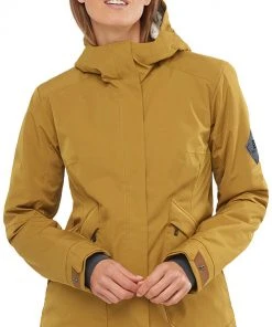 Salomon Snow Rebel Jacket Women, Grijs -TROLLKIDS Shop salomon snow rebel jacket women cumin 3