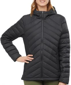 Salomon Transition Down Hoodie Women, Zwart -TROLLKIDS Shop salomon transition down hoodie women black 2