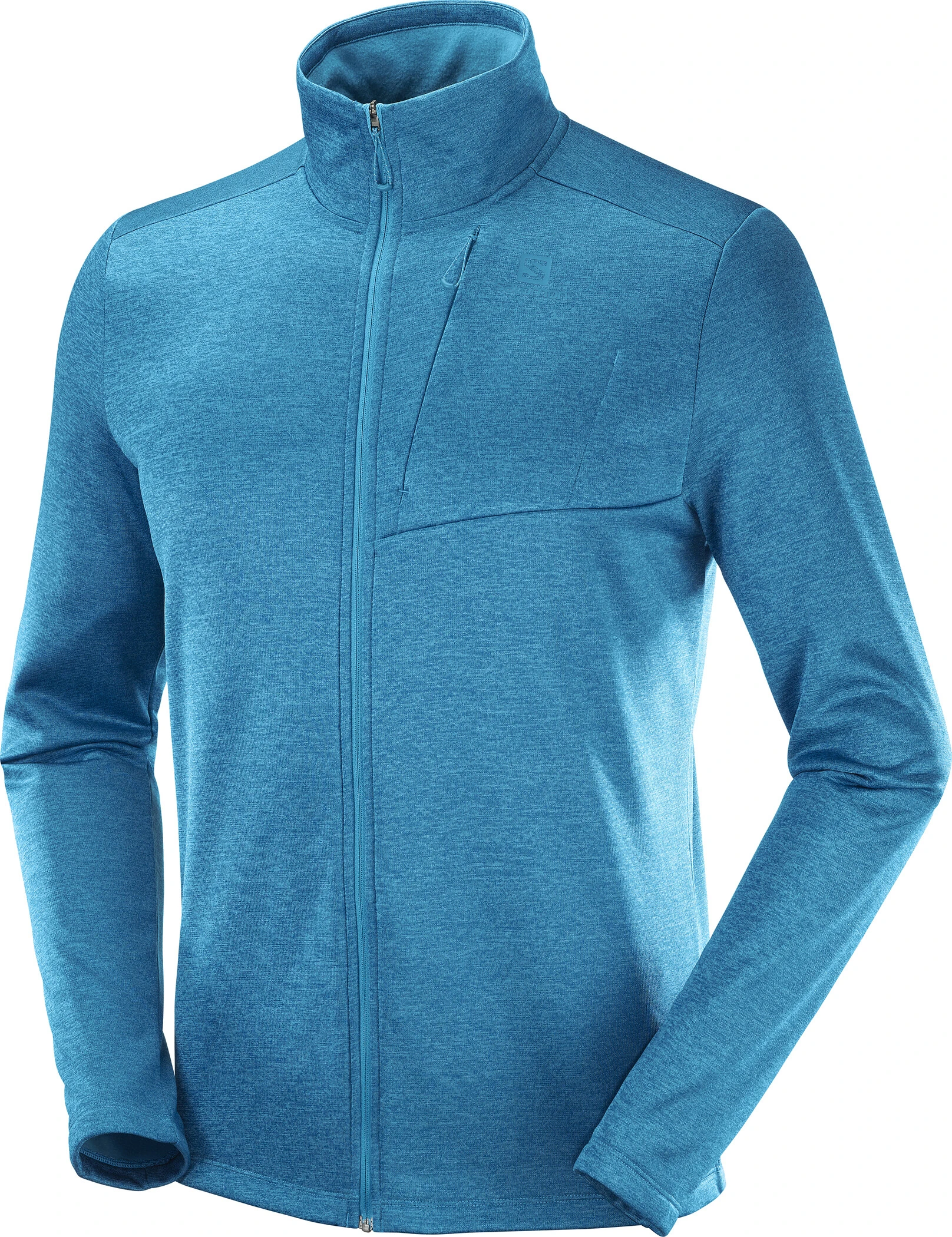 Salomon Transition Full Zip Mid Fleecejacket Men, Turquoise 3 Salomon Transition Full Zip Mid Fleecejacket Men, Turquoise