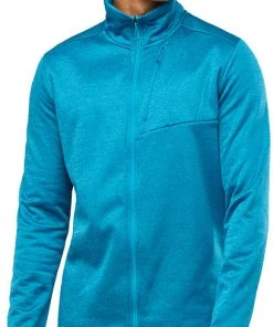Salomon Transition Full Zip Mid Fleecejacket Men, Turquoise 10 Salomon Transition Full Zip Mid Fleecejacket Men, Turquoise -TROLLKIDS Shop salomon transition full zip mid fleecejacket men barrier reef heather 3