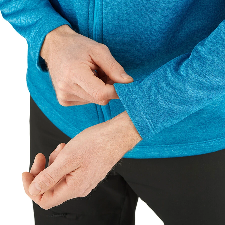 Salomon Transition Full Zip Mid Fleecejacket Men, Turquoise 8 Salomon Transition Full Zip Mid Fleecejacket Men, Turquoise - Afbeelding 6