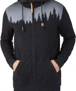 Tentree Juniper Capuchon Trui Heren, Zwart