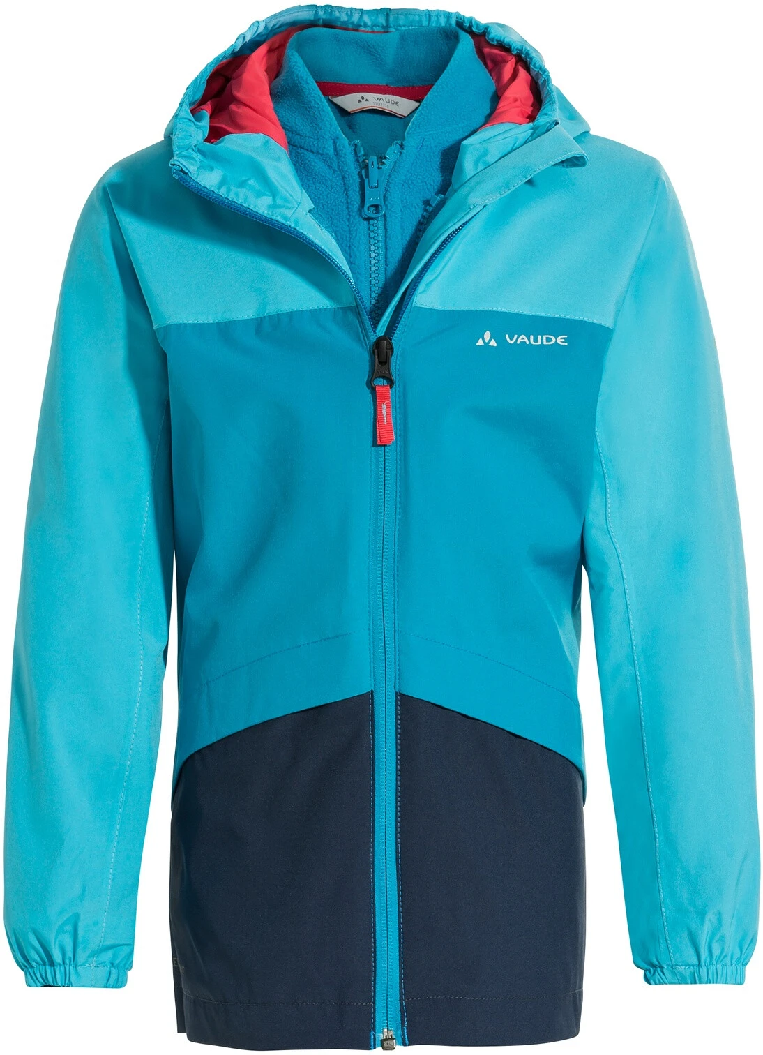VAUDE Escape 3in1 Jacket Kids, Blauw/groen 3 VAUDE Escape 3in1 Jacket Kids, Blauw/groen