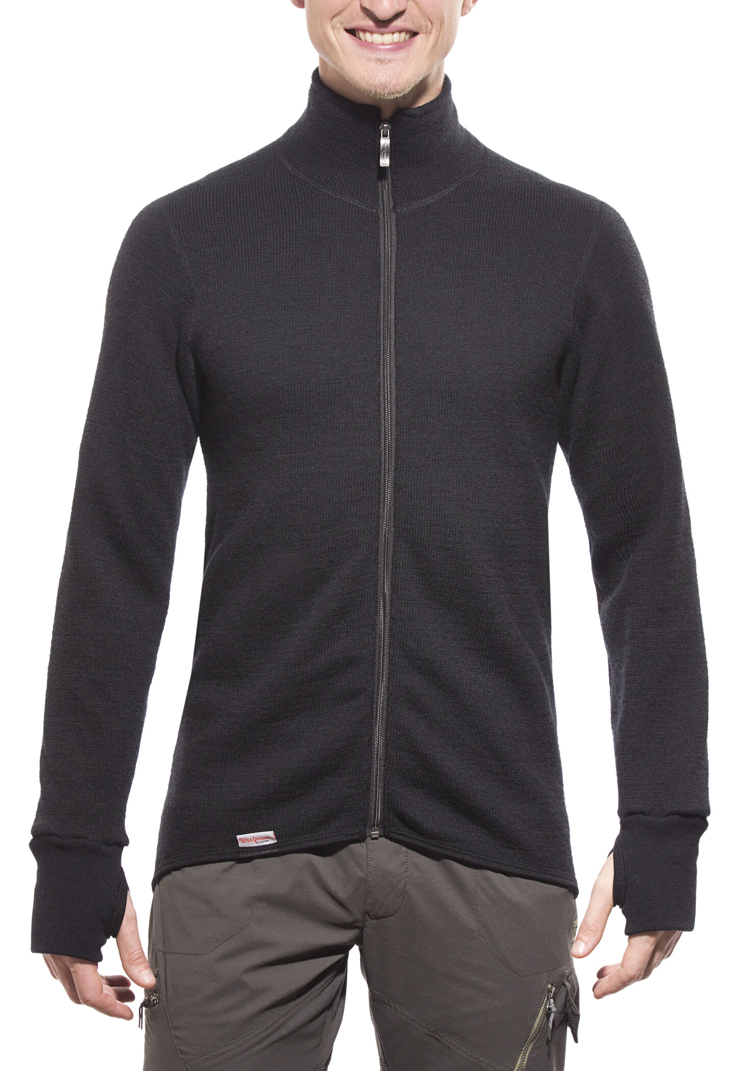 Woolpower 600 Jack Doorlopende Rits, Olijf 4 Woolpower 600 Jack Doorlopende Rits, Olijf - Afbeelding 2